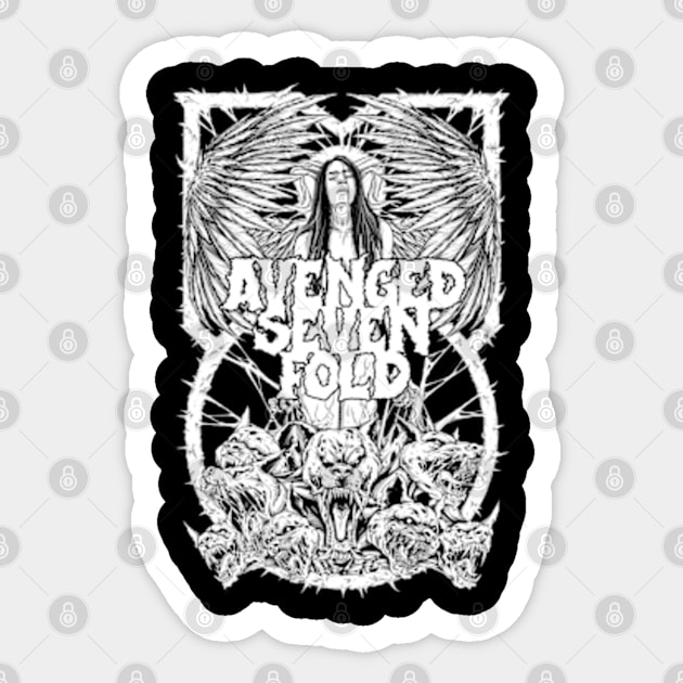 lady avenged Sticker by TOSSS LAB ILLUSTRATION